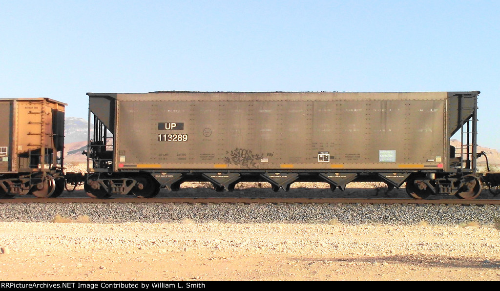 WB Loaded Coal Hooper Frt at Erie NV W-Pshr -91